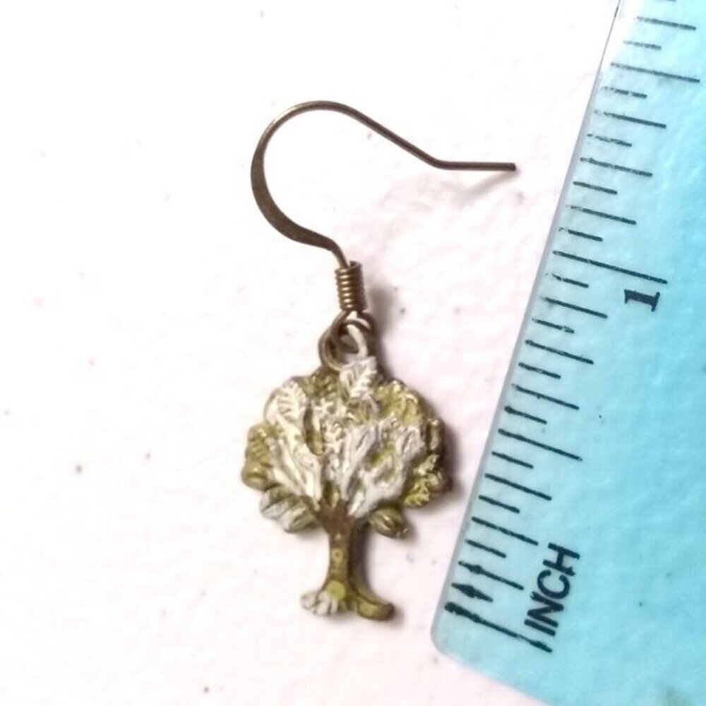 Tree of Life Earrings! Patina Painted Bronze | Lightweight & Chic | NatureLovers - Picture 5 of 6